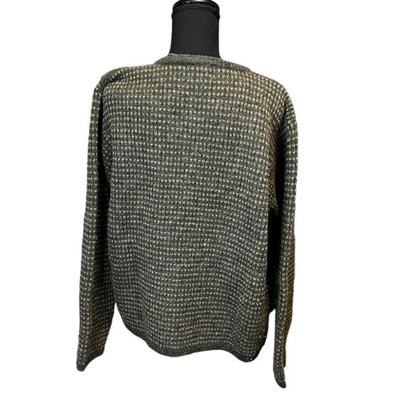 Women's Green Full Zip Woolrich Sweater Size Large 100% Wool EUC - Picture 3 of 11